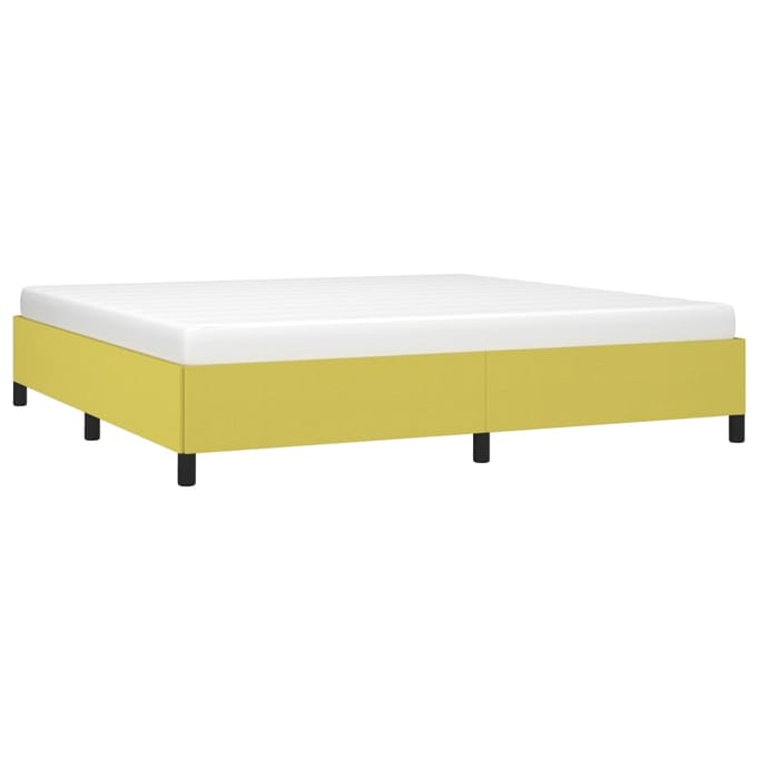vidaXL - Bedframe - zonder - matras - 200x200 - cm - stof - groen