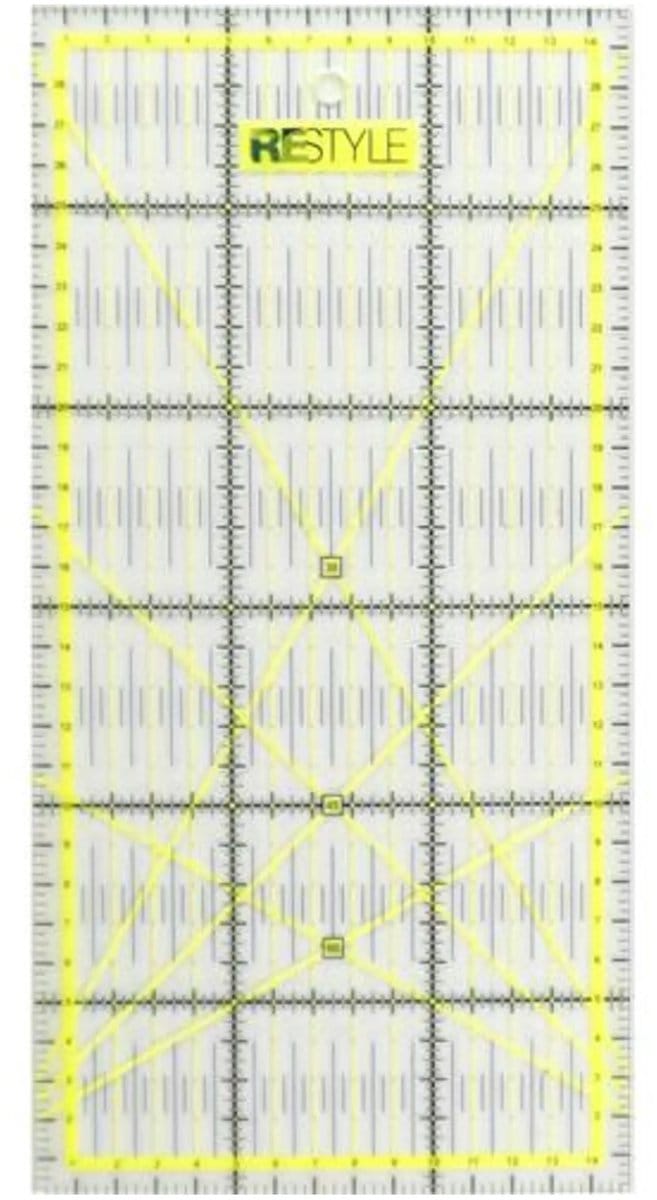ReStyle 015.16701 Quiltliniaal 15 x 30cm met antislip