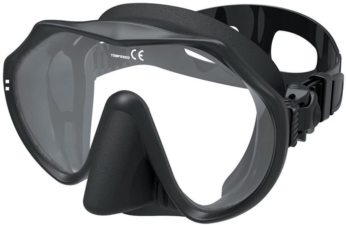 Tecnomar Panorama Duikmasker Zwart Man,Vrouw