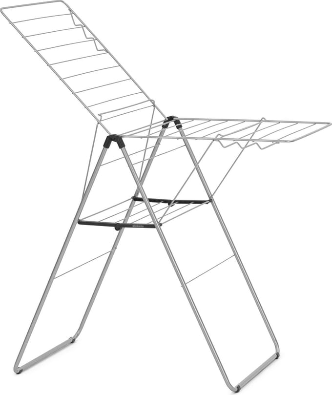 Brabantia HangOn Droogrek 20m - Inklapbaar Wasrek - Metallic Grey