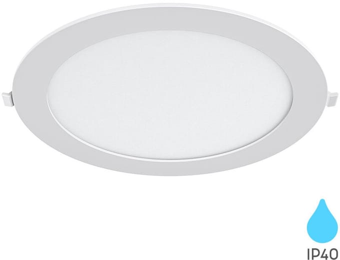 Braytron - Groot LED Paneel Rond Wit - 24W - Ø24cm - 3000K Warm Wit