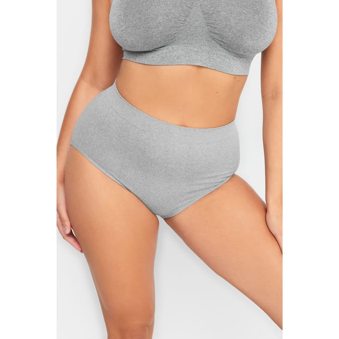 Yours Naadloze Slip Met Hoge Taille In Grijssize 50-52