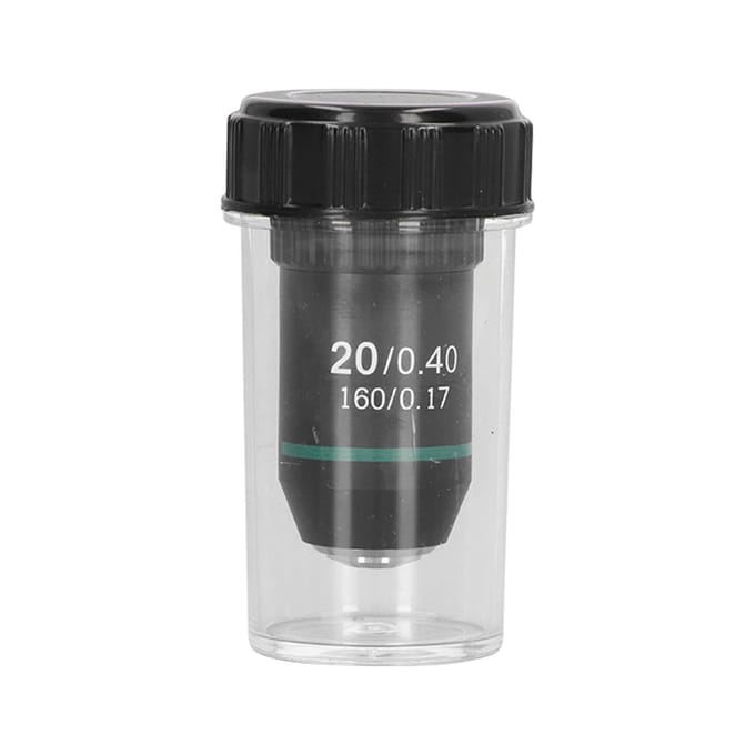 Achromatische Objectief Messing Verchroomd 20X Microscoop Objectief Lens Interface 20,2 mm