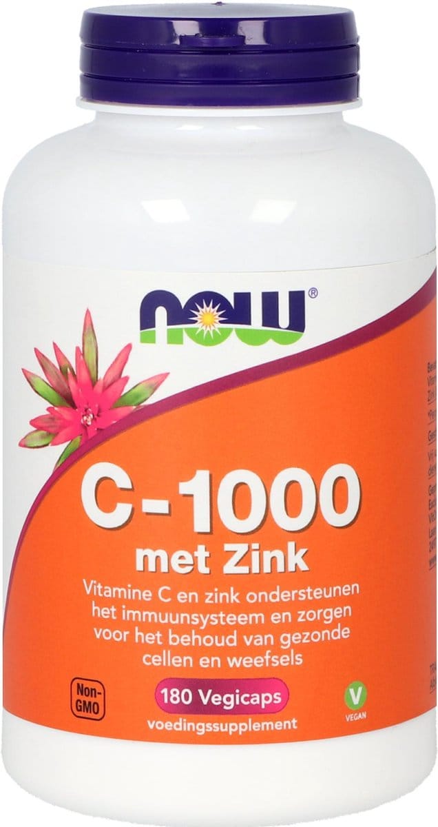 NOW C-1000 met Zink - 180 capsules