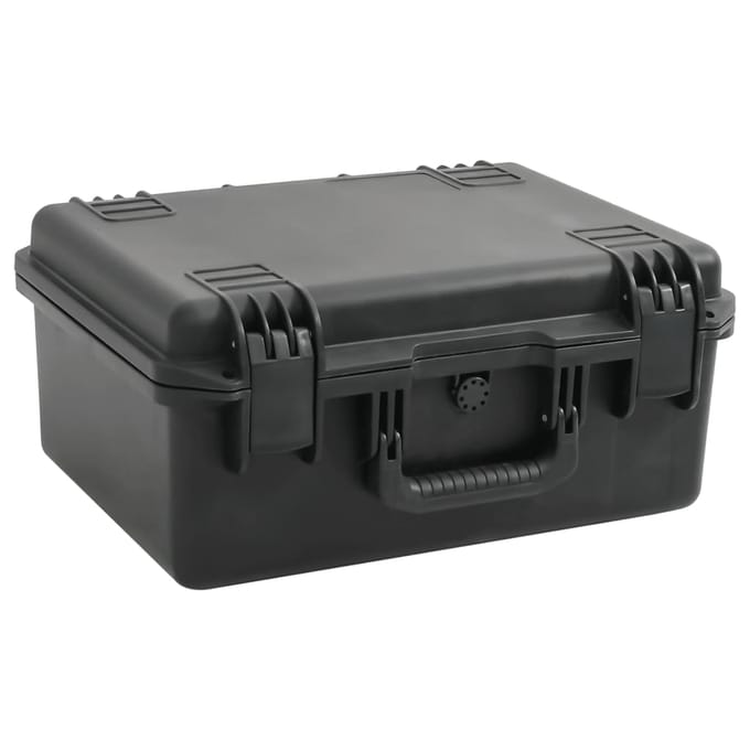 vidaXL - Flightcase - draagbaar - 49x38x23 - cm - PP - zwart