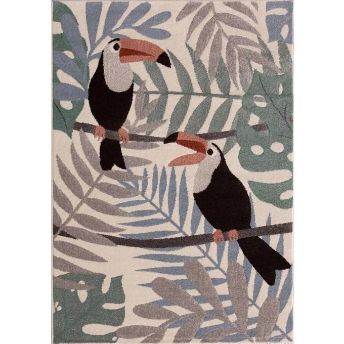 Slaapkamer tapijt Yellow Tipi Toucans