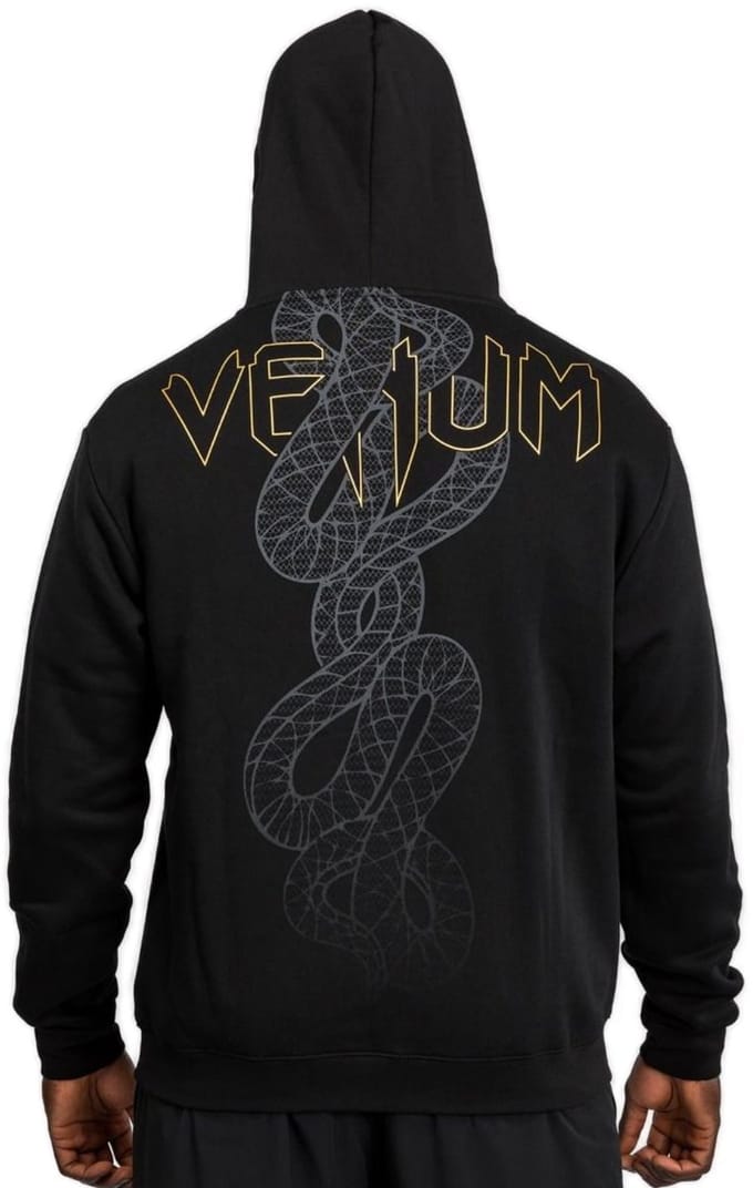 Venum Serpenti Hoodie Zwart Zilver Goud - S