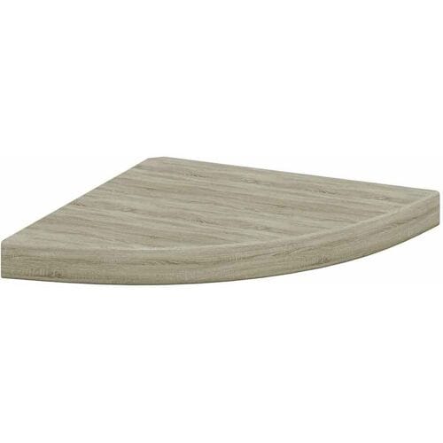 vidaXL - Hoekschap - zwevend - 35x35x3,8 - cm - MDF - eikenkleurig