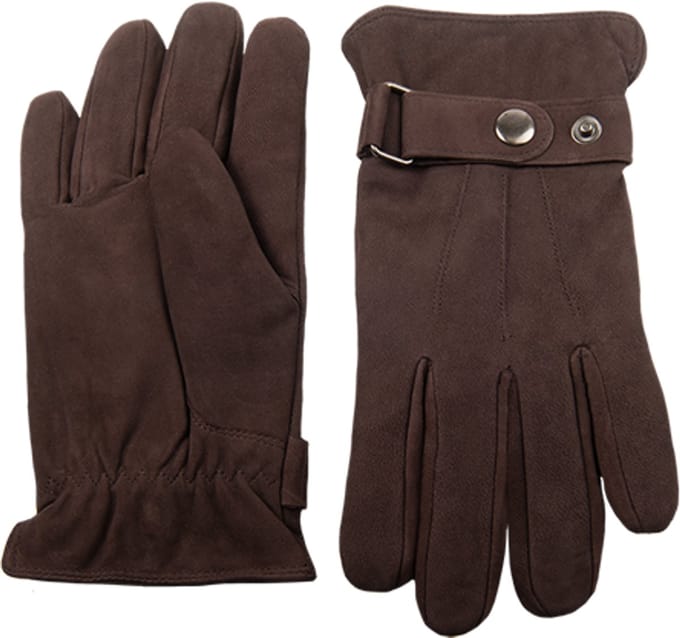 Hatland - Byr - Leren handschoenen - Bruin - Maat L - Unisex