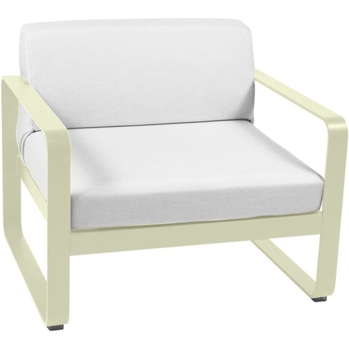 Fermob - BELLEVIE fauteuil - 81 witgrijs - 65 lindegroen mat