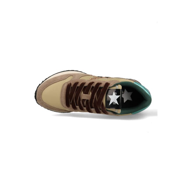 Sun 68 Stargirl Glitter dames sneaker - Beige multi - Maat 37