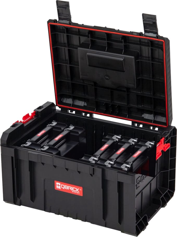 QBRICK gereedschapskist met uitneembare organizers System PRO TOOLBOX + 5x TWO ORGANIZER MULTI