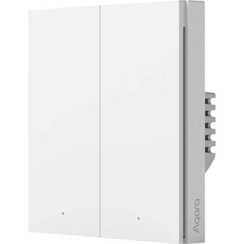 Aqara Smart Wall Switch H1 Wandschakelaar - Zonder nul draad, dubbele drukker - Zigbee - EU versie