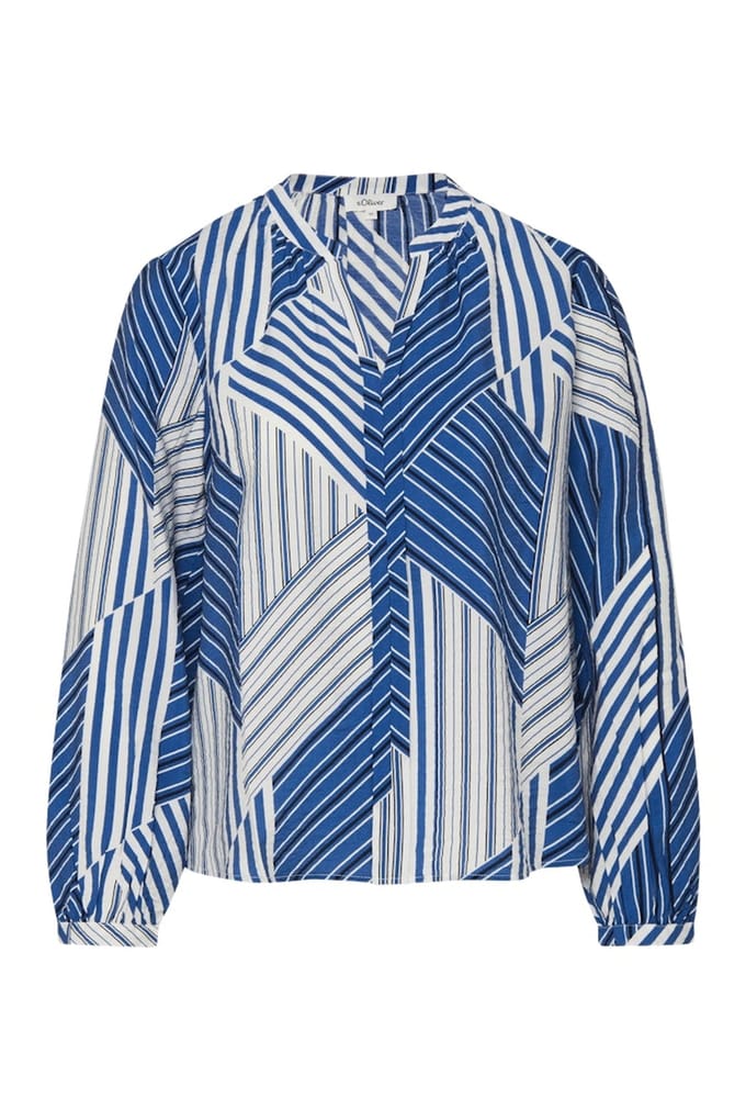 s.Oliver Blouses Blue Taglia: 36 | Maglie a manica lunga Outlet | Donna | Blu