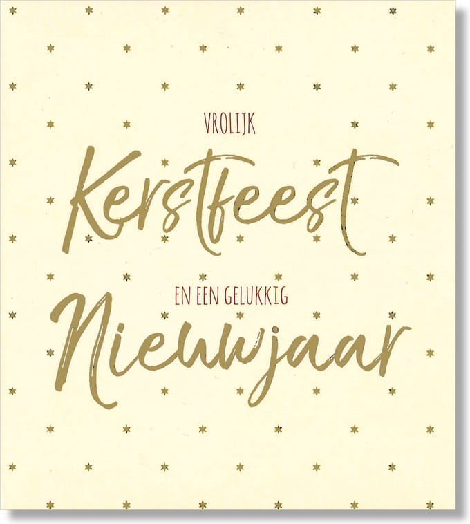 Lannoo - 16 Dubbele Kerst/Nieuwjaarskaarten - Witte envelop - 12 x 13,3 cm