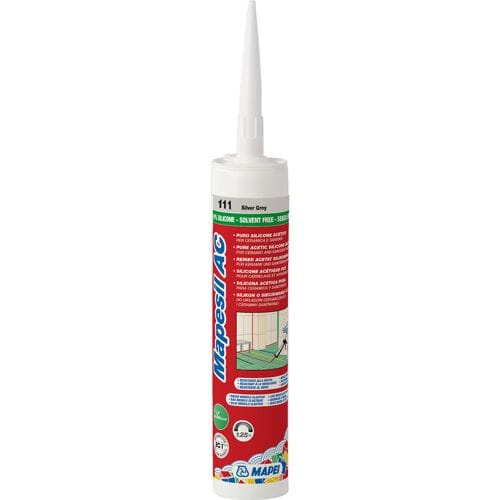 Mapei Mapesil AC siliconenkit 310ml 111 zilvergrijs