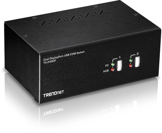 TRENDnet TK-240DP - KVM / audio / USB switch - 2 ports