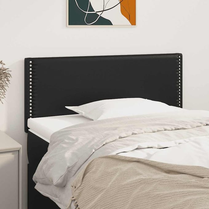 vidaXL - Hoofdbord - 100x5x78/88 - cm - kunstleer - zwart