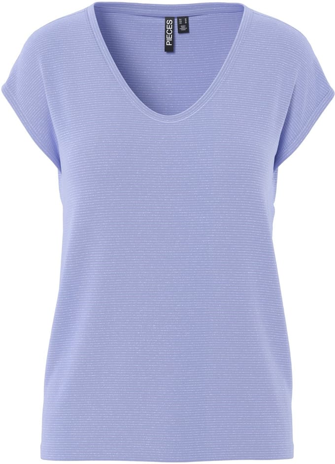 PIECES - PCBILLO TEE LUREX STRIPES JRS NOOS BC - Dames - T-shirts
