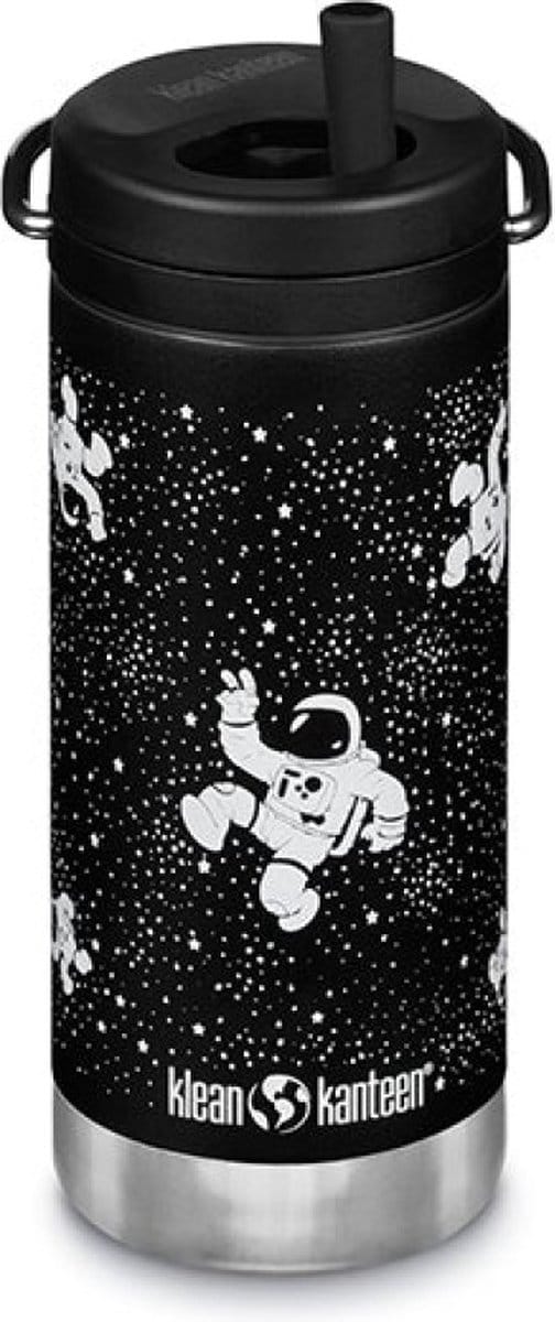 Klean Kanteen schoolbeker, TwistCap Straw, 355 ml RVS - Astronaut - Drinkfles met rietje