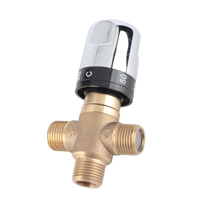 Thermostatische mengkraan van messing, watertemperatuurbuis, wastafelthermostaatregeling black