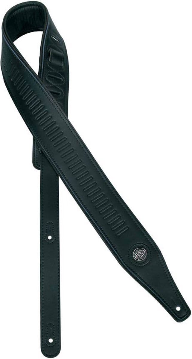 Gaucho GST-643-BK gitaarriem, kunstleer, zwart