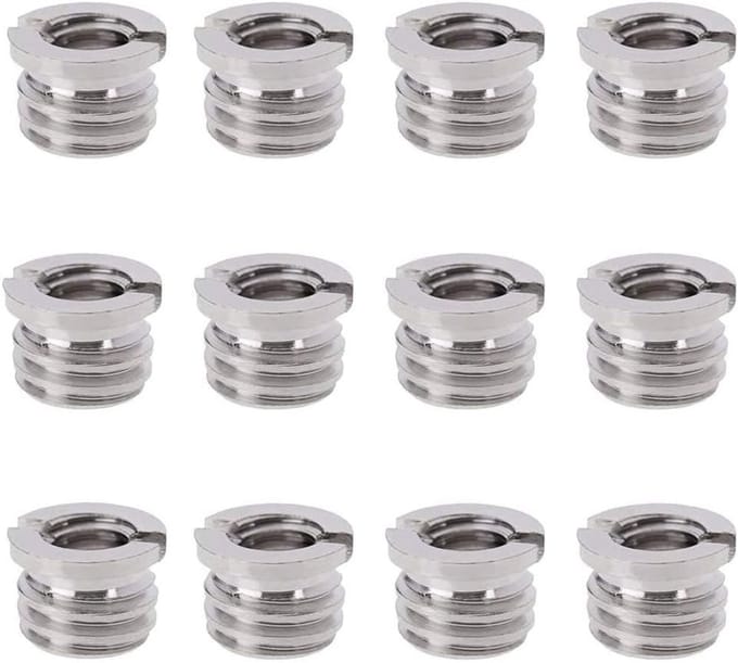 Solidchoice - 12 Stuks Omzetten Schroef Adapter - Draad Adapter 1/4" naar 3/8"