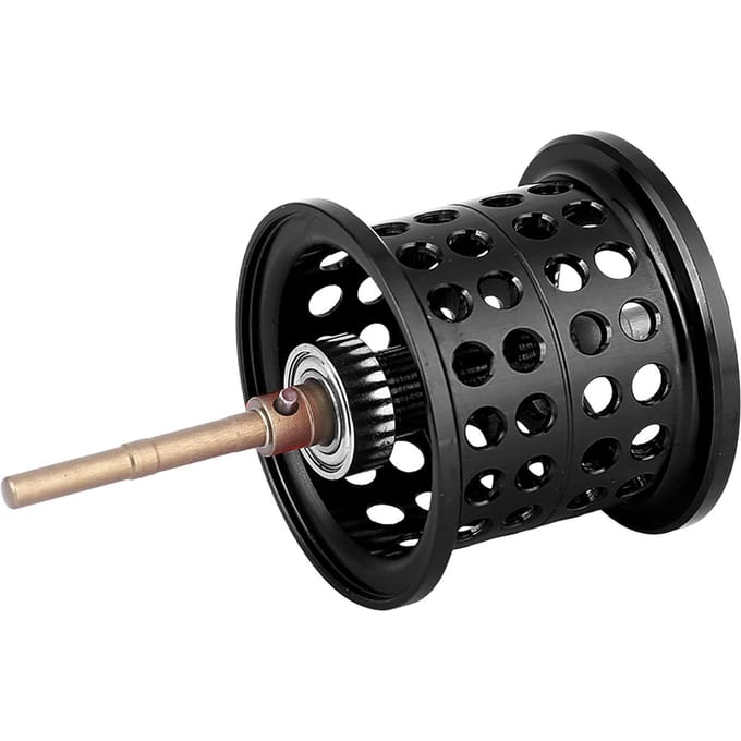Aluminium Vissen Rond Lager Reel Spoel voor PMAX3 BMAX3 SMAX3 Casting Reels (zwart) black