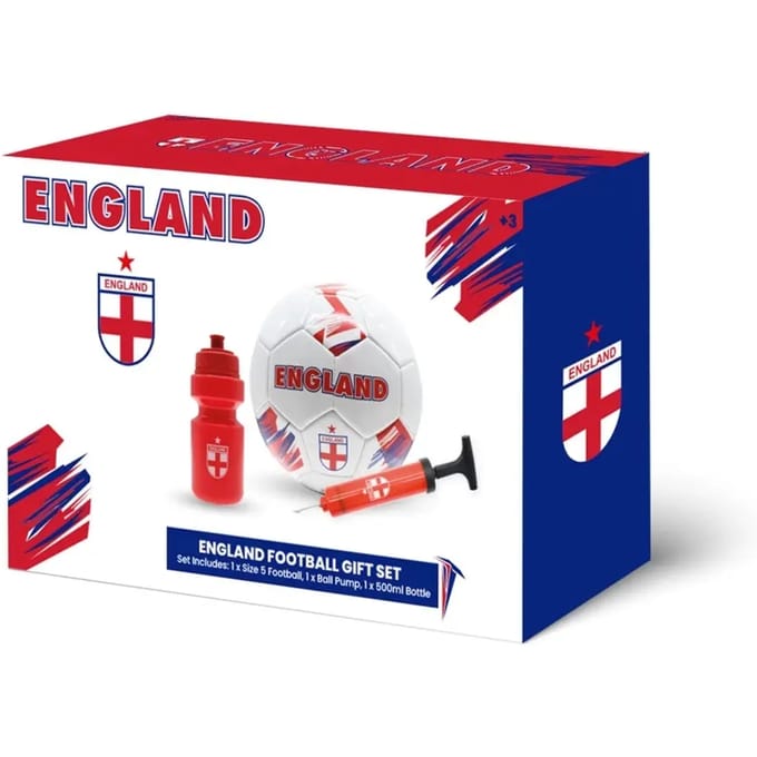 Set met bal, waterfles en handpomp Gioco International Country