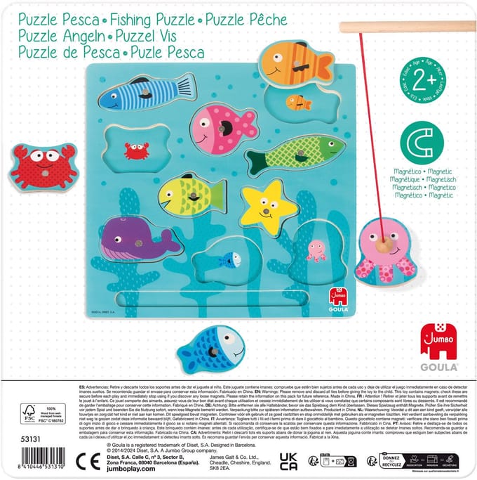Jumbo - Goula - Magneet Puzzel Vissen - 10 stukjes