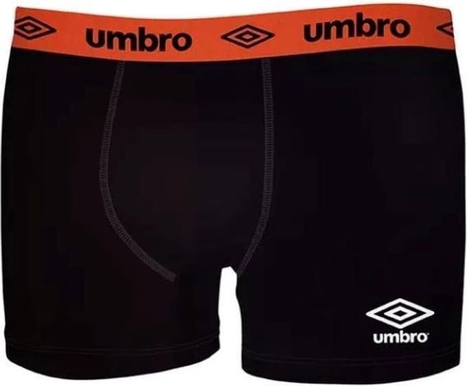 Umbro boxershort heren - mannen onderbroek - perfecte pasvorm - Medium - oranje elastiek