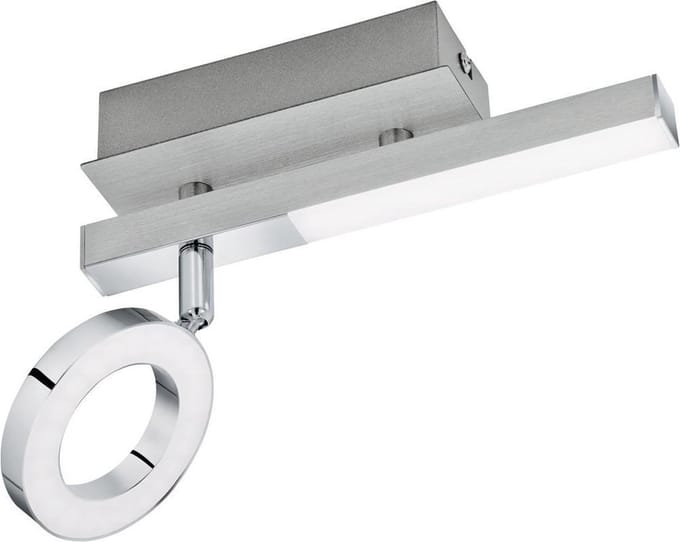 EGLO Cardillio 1 - Spot - 2 Lichts - Aluminium, Chroom - Gesatineerd