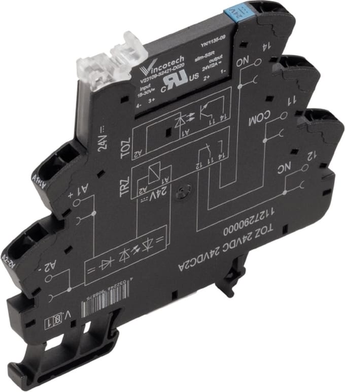 Weidmüller Halfgeleiderrelais 1127050000 0.1 A Schakelspanning (max.): 48 V/DC 10 stuk(s)