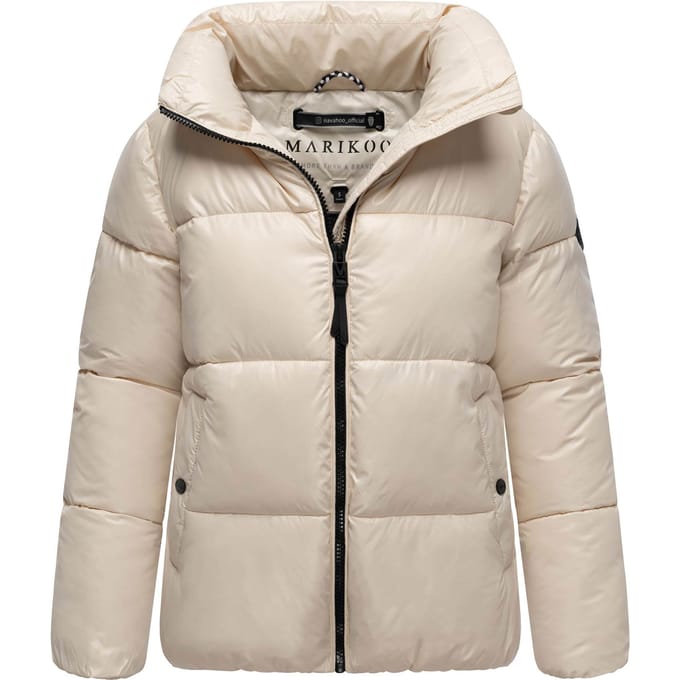 Marikoo dames winterjas Hazalee in puffer-stijl met glanzende look