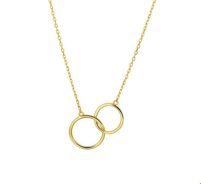 Geelgouden Collier rondjes 0 4017713