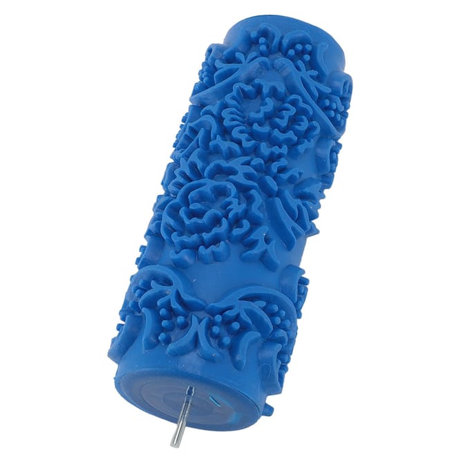 Rouleau à peinture à motifs 5 pouces pour décoration murale Art décoratif Rouleau texturé Gaufrage classique blue