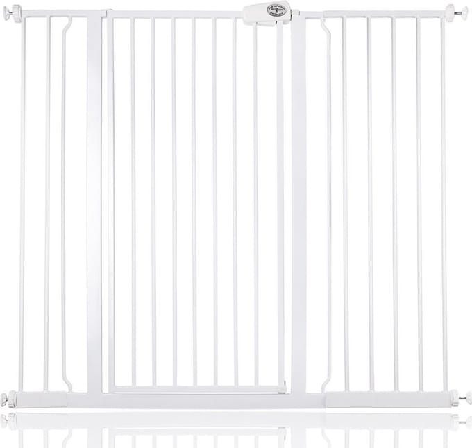 Bettacare Extra Hoog Metaal Veiligheidshek, 121.3cm - 128.9cm, Wit