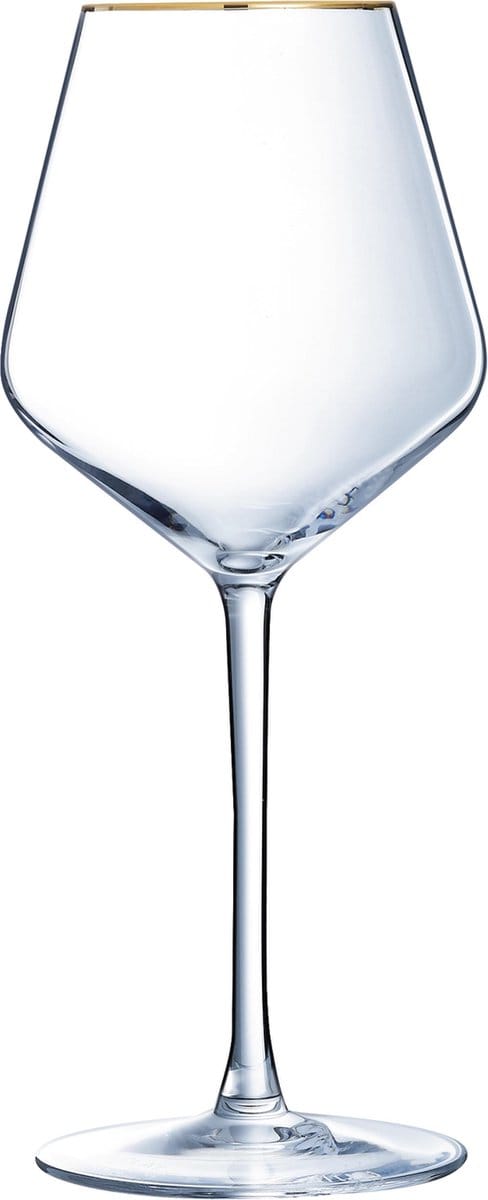 Cristal D'Arques Ultime Wijnglas - Goudkleurig randje - 47 cl - Set-4