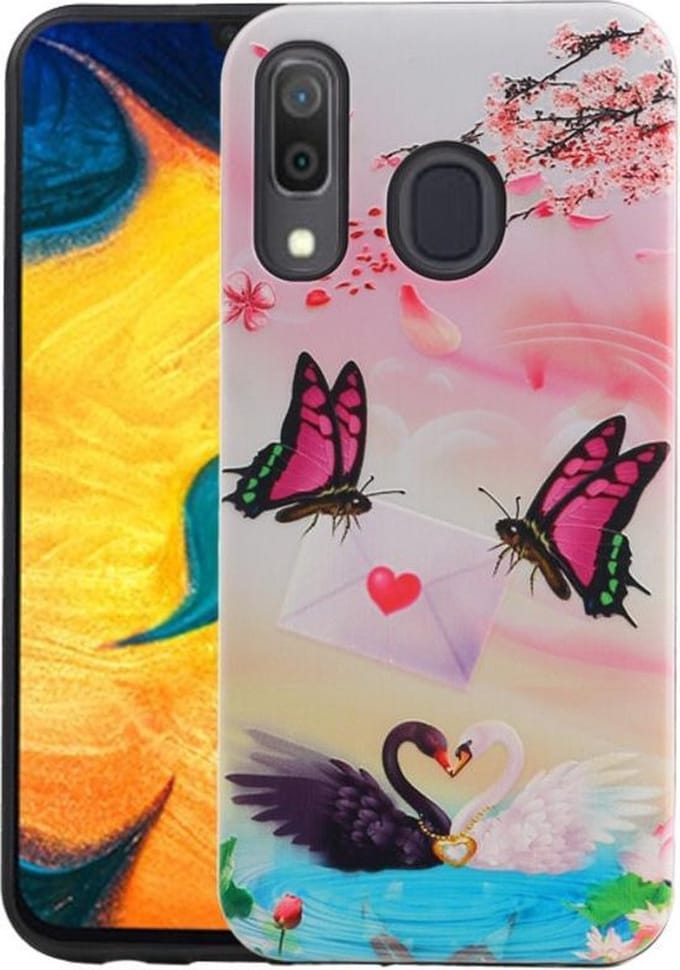 Vlinder Design Hardcase Backcover - Hoesje Geschikt voor Samsung Galaxy A30