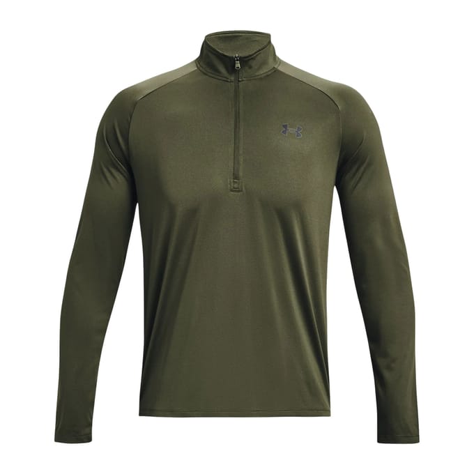 Under Armour UA Tech 2.0 1/2 Zip Heren Sportshirt - Groen - Maat M