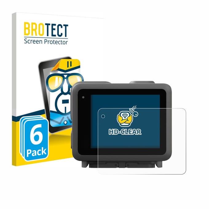 BROTECT - Screenprotector voor GoPro Lit Hero - Folie Beschermfolie transparant 6 Stuks