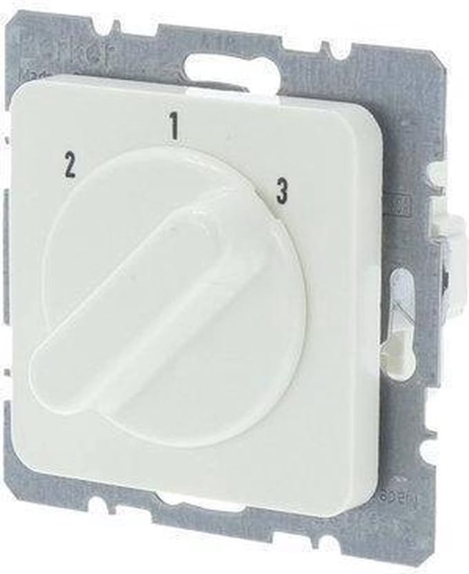 Berker M2 Inbouw Schakelaar - 3-standen - Crème