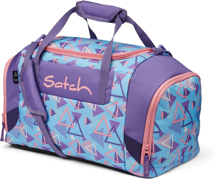 satch Sporttas satch Sportbag 80s Dance Lichtblauw