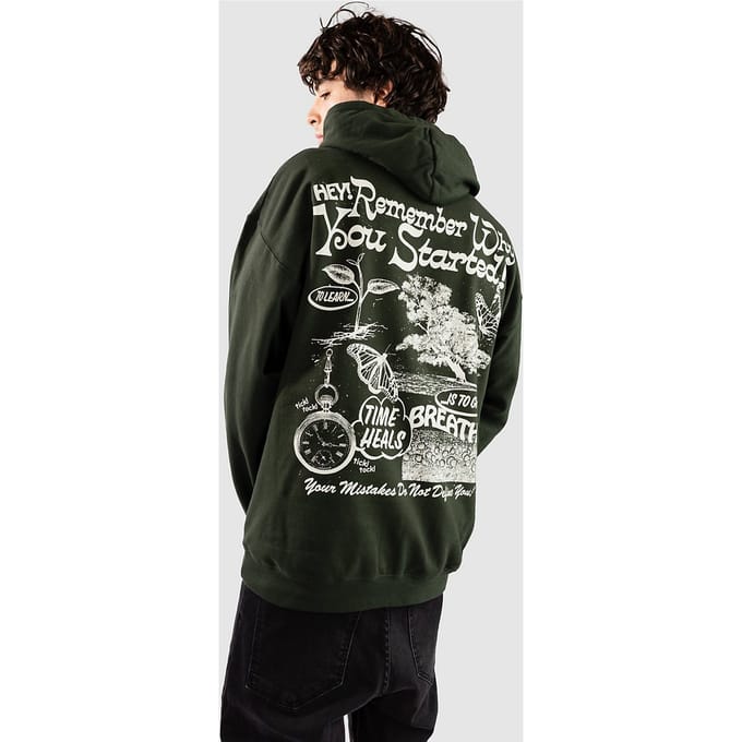 Dravus Positive Message Hoodie groen
