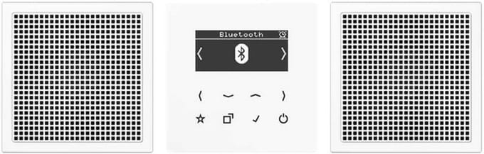 Smart Radio DAB+ met Bluetooth - Stereo Set met 2 Speakers in Alpinewit