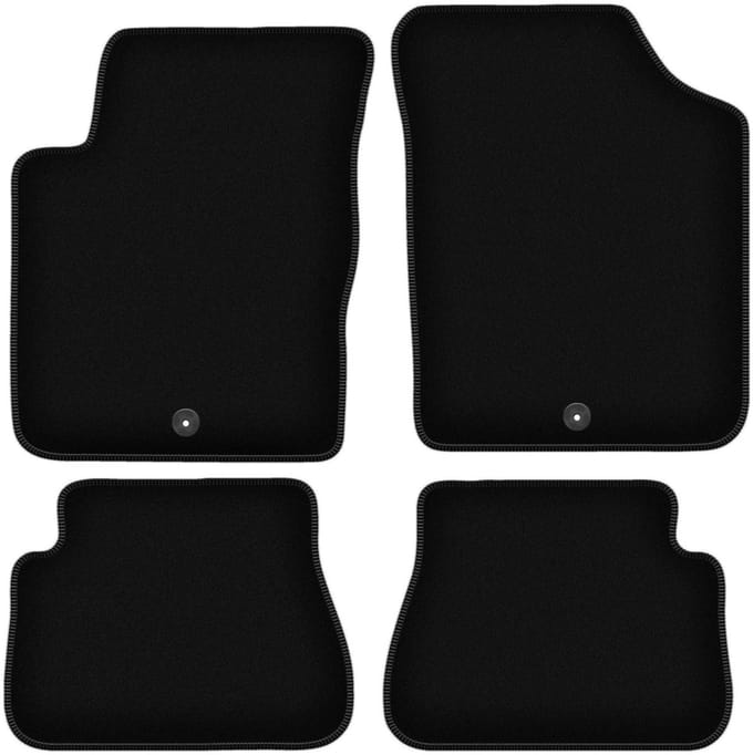 BASIC zwarte veloursmatten voor: Kia Picanto I hatchback (2003-2011)