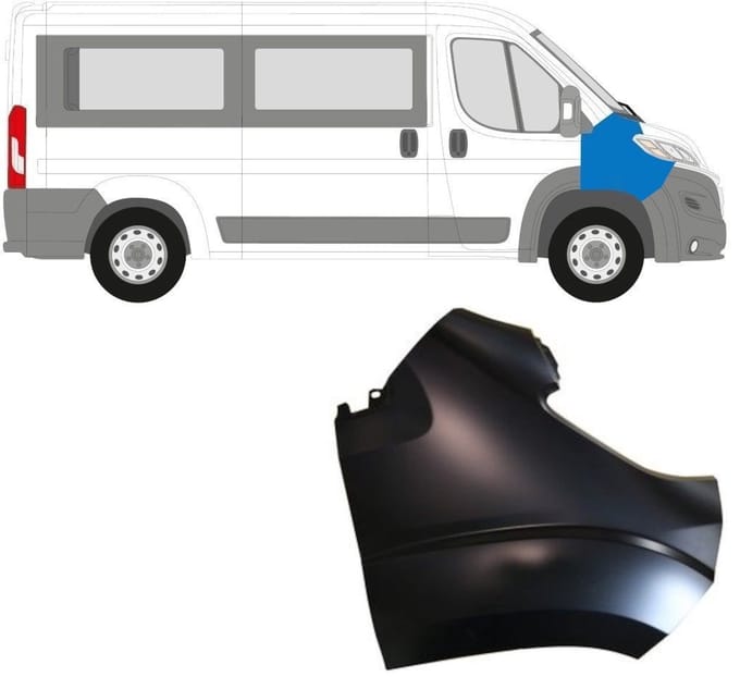 Voorste spatbord voor Peugeot Boxer 2014-2018 / Rechts