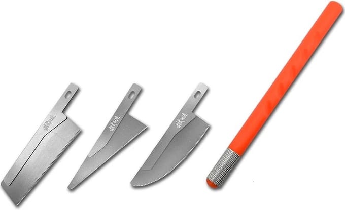 WiseGoods Premium Mini Handzaag Set - Hand Zaag - Modelbouw Tools - Hobby Accessoires - DIY Tool - Cadeau - Gereedschap - 3 Stuks