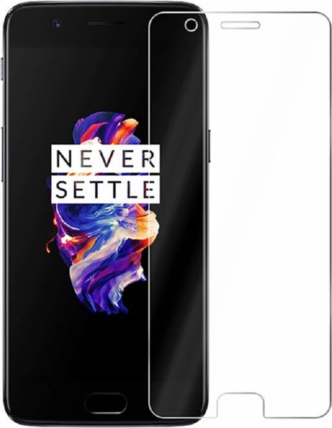 LuxeBass Tempered screenprotector geschikt voor OnePlus 5 - glas scherm - bescherming