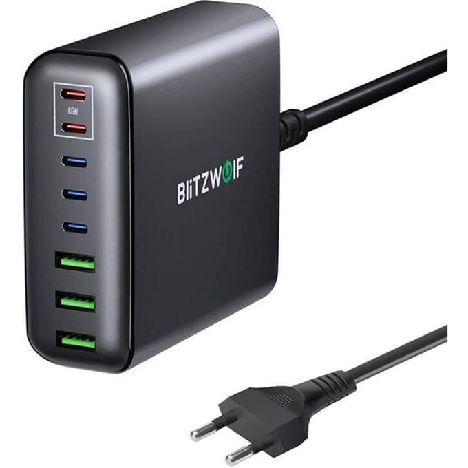BlitzWolf BW-S26 Wall Charger 250W - Black